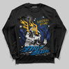 Royal Blue Sneakers DopeSkill Long Sleeve T-Shirt Drip Season Graphic Streetwear - Black