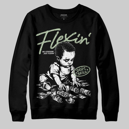 Jordan 4 WMNS “Seafoam” (2025) DopeSkill Sweatshirt Flexin' Graphic Streetwear - Black
