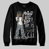 Black and White Sneakers DopeSkill Sweatshirt My Grind Won't Let Me Lose Graphic Streetwear - Black
