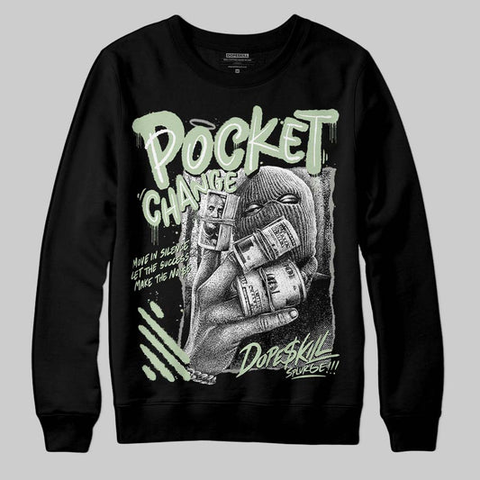 Jordan 4 WMNS “Seafoam” (2025) DopeSkill Sweatshirt Pocket Change Graphic Streetwear - Black