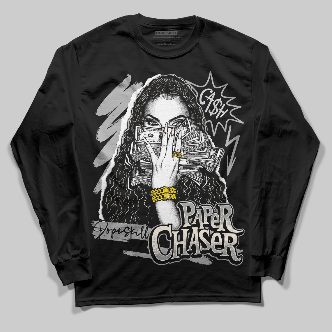 Jordan 3 “Off Noir” DopeSkill Long Sleeve T-Shirt NPC Graphic Streetwear - Black