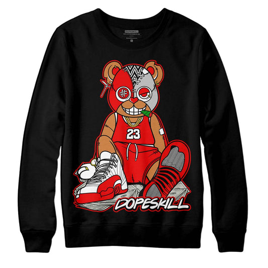 Jordan 12 “Cherry” DopeSkill Sweatshirt Greatest Graphic Streetwear - Black 