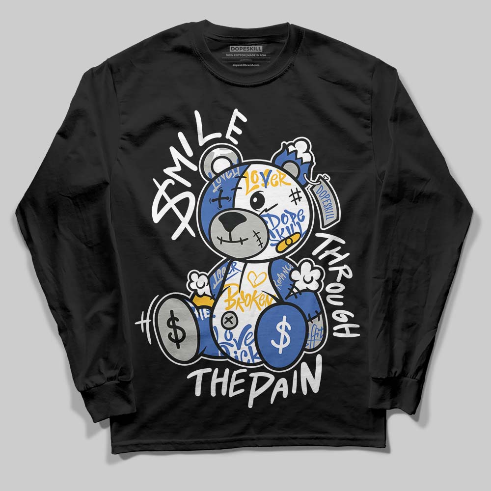Jordan 3 “Lucky Shorts” DopeSkill Long Sleeve T-Shirt Smile Through The Pain Graphic Streetwear - Black