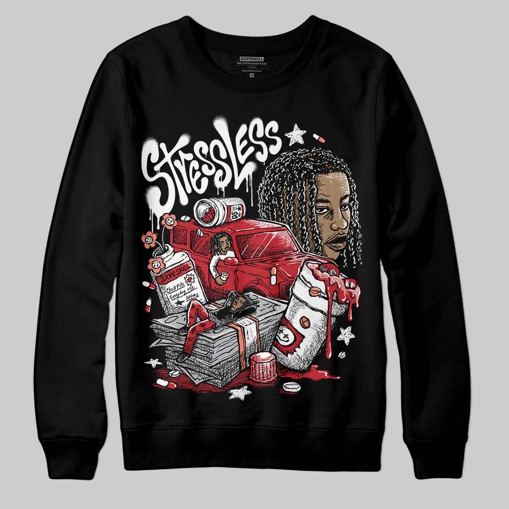Jordan 1 High OG “Ruby” DopeSkill Sweatshirt Stressless Graphic Streetwear - Black