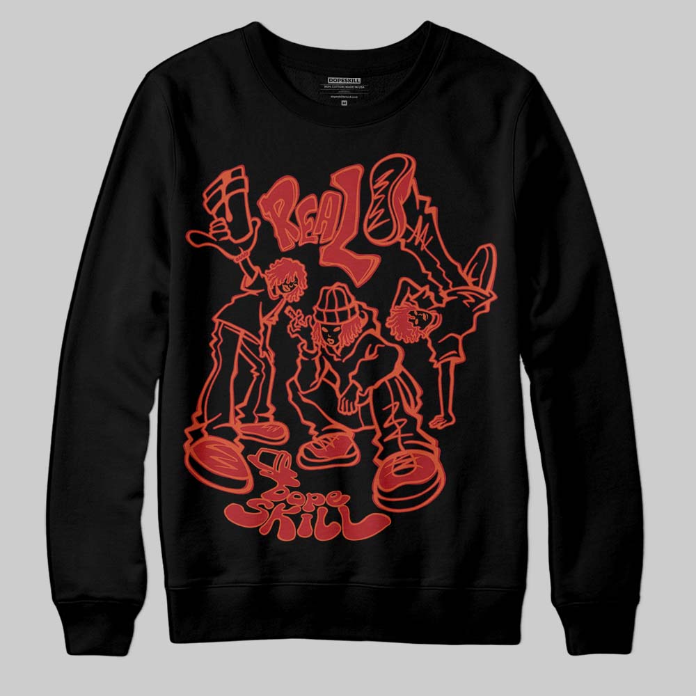 Nigel Sylvester x Air Jordan 4 ‘Brick by Brick’ DopeSkill Sweatshirt Real Y2K Players Graphic Streetwear - Black