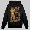 Orange, Black and White Sneakers DopeSkill Hoodie Sweatshirt My Grind Won't Let Me Lose Graphic Streetwear - Black