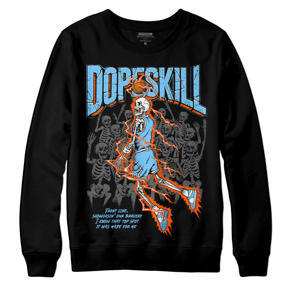 Dunk Low Futura University Blue DopeSkill Sweatshirt Thunder Dunk Graphic Streetwear - Black