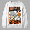 Jordan 12 Retro Brilliant Orange DopeSkill Sweatshirt Sorry I've Been Trappin Graphic Streetwear - White