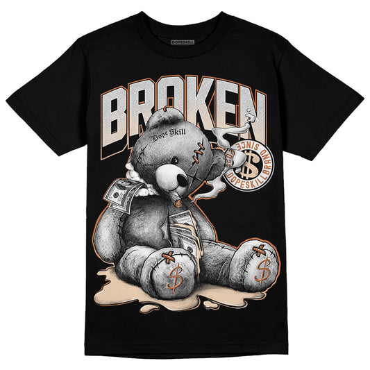 Jordan 3 Craft “Ivory” DopeSkill T-Shirt Sick Bear Graphic Streetwear - Black