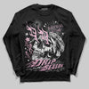 Pink Sneakers DopeSkill Long Sleeve T-Shirt Drip Season Graphic Streetwear - Black