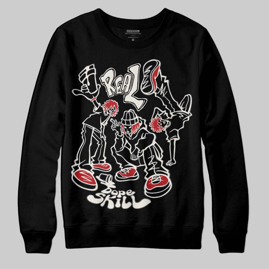 Nigel Sylvester x Jordan 1 Low OG “Nitro” DopeSkill Sweatshirt Real Y2K Players Graphic Streetwear - Black