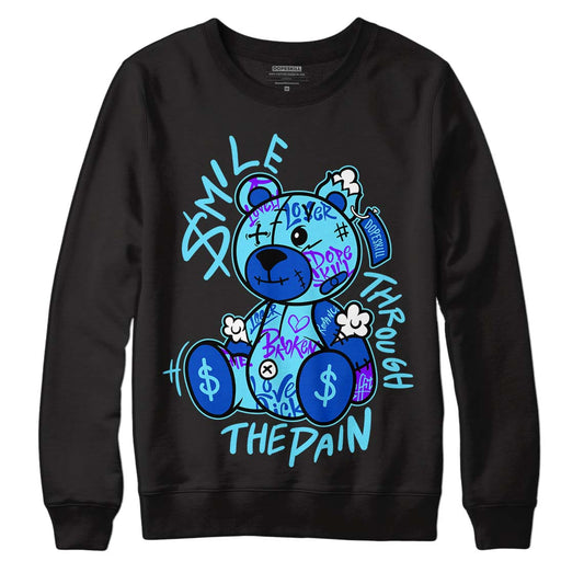 Dunk Low Argon DopeSkill Sweatshirt Smile Through The Pain Graphic Streetwear - Black