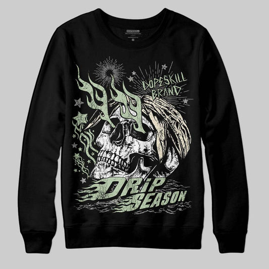Jordan 4 WMNS “Seafoam” (2025) DopeSkill Sweatshirt Drip Season Graphic Streetwear - Black