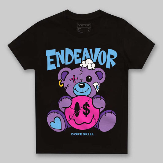 PURPLE Sneakers DopeSkill Toddler Kids T-shirt Endeavor Graphic Streetwear - Black
