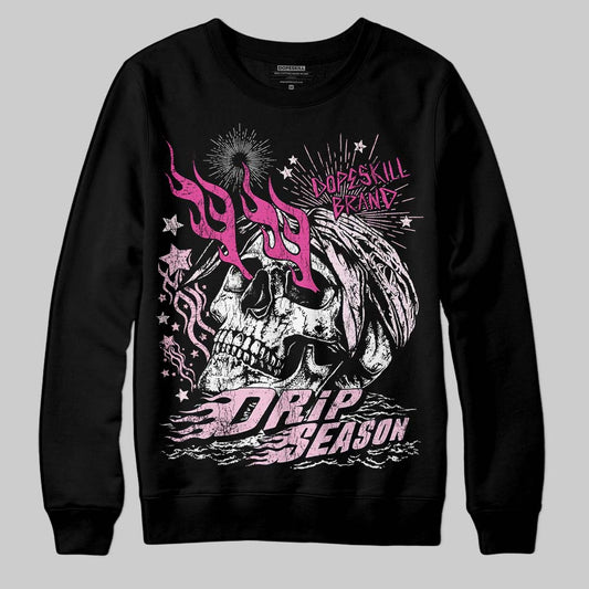 ‘Dunk Low GS 'Triple Pink'DopeSkill Sweatshirt Drip Season Graphic Streetwear - Black