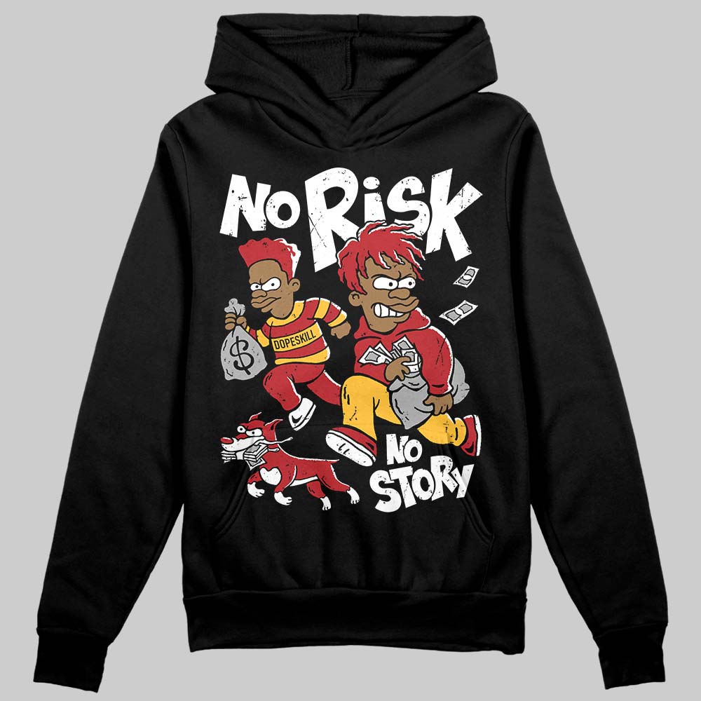 Jordan 14 Golf “Last Shot” DopeSkill Hoodie Sweatshirt No Risk No Story Graphic Streetwear - Black