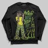 Neon Green Sneakers DopeSkill Long Sleeve T-Shirt My Grind Won't Let Me Lose Graphic Streetwear - Black