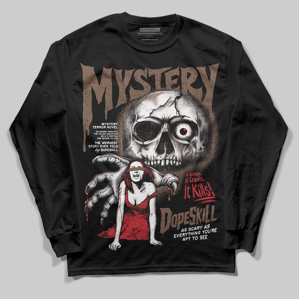 Jordan 9 'Olive' DopeSkill Long Sleeve T-Shirt Mystery Ghostly Grasp Graphic Streetwear - Black