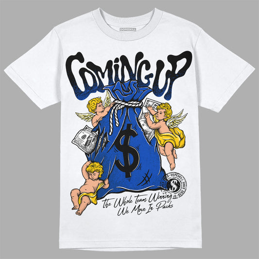 Jordan 14 “Laney” DopeSkill T-Shirt Money Bag Coming Up Graphic Streetwear - White 