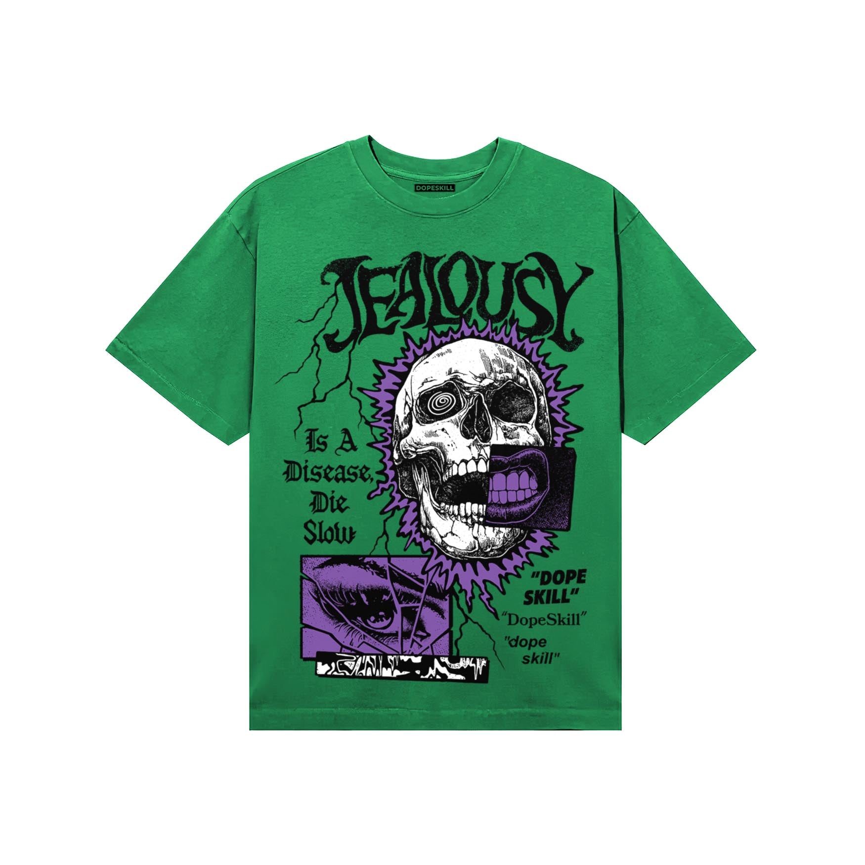 Green Sneakers DopeSkill T-Shirt Jealousy Graphic Streetwear - Irish Green