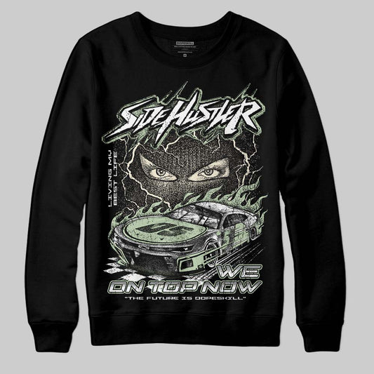 Jordan 4 WMNS “Seafoam” (2025) DopeSkill Sweatshirt New Side Hustler Graphic Streetwear - Black
