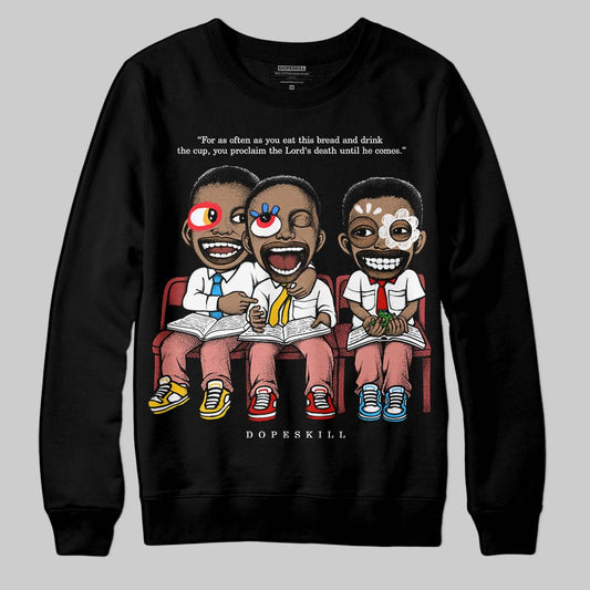 Jordan 13 “Dune Red” DopeSkill Sweatshirt First Sunday Graphic Streetwear - black
