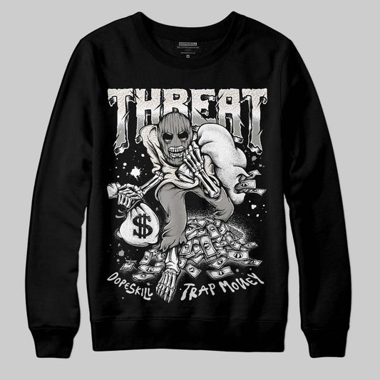 Jordan 3 Retro Pure Money DopeSkill Sweatshirt Threat Graphic Streetwear - Black