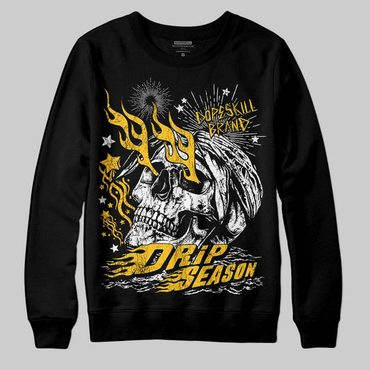 Yellow Sneakers DopeSkill Sweatshirt Drip Season Graphic Streetwear - Black