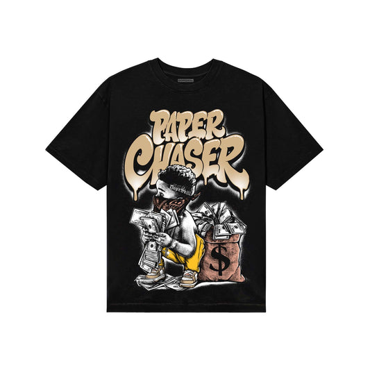 TAN Sneakers DopeSkill T-Shirt Paper Chaser Boy Graphic Streetwear - Black