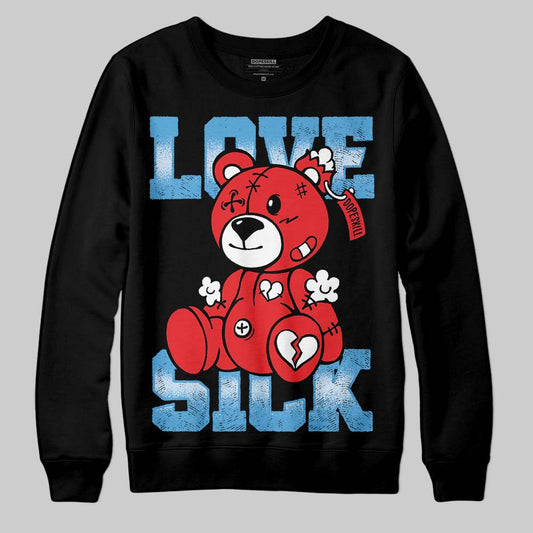 Jordan 11 Retro Cherry DopeSkill Sweatshirt Love Sick Graphic Streetwear - Black