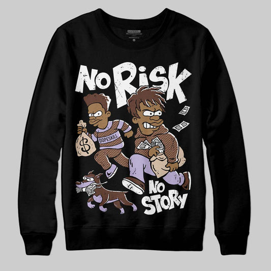 Harris Tweed x Wmns Dunk Low 'Sesame' DopeSkill Sweatshirt No Risk No Story Graphic Streetwear - Black