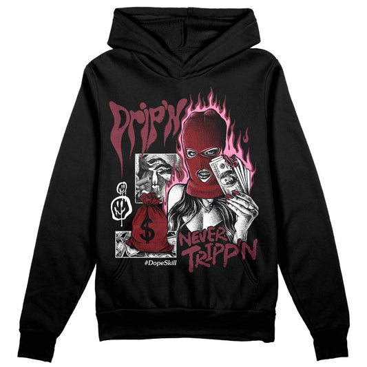 Jordan 1 Retro High OG “Team Red” DopeSkill Hoodie Sweatshirt Drip'n Never Tripp'n Graphic Streetwear - Black