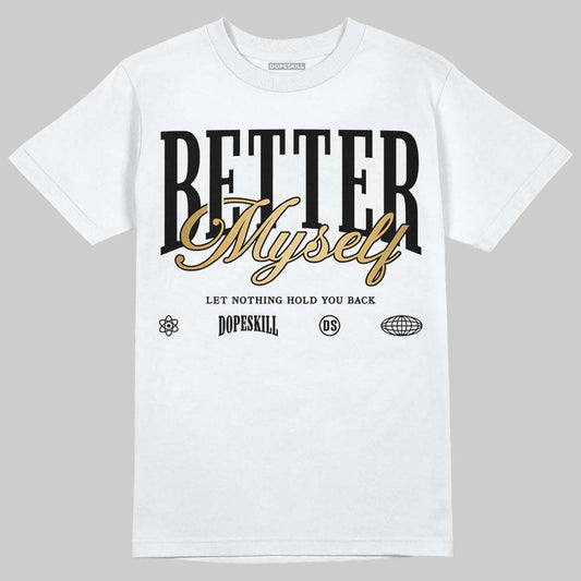 Jordan 12 Retro 'Taxi' 2025 DopeSkill T-Shirt Better Myself Graphic Streetwear - White
