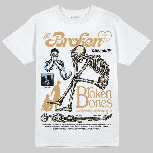 Nike Air Diamond Turf Must Be the Money DopeSkill T-Shirt Broken Bones Graphic Streetwear - White