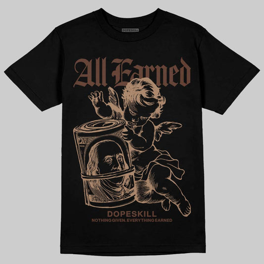 Harris Tweed x Wmns Dunk Low 'Sesame' DopeSkill T-Shirt All Earned Graphic Streetwear - Black