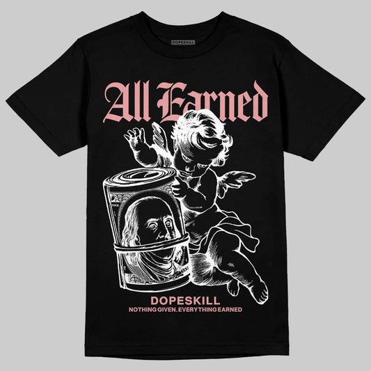 Harris Tweed x Wmns Dunk Low 'Black Phantom' DopeSkill T-Shirt All Earned Graphic Streetwear - black