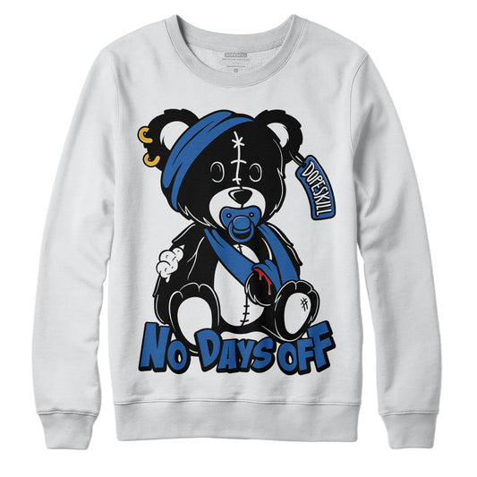Jordan 11 Low “Space Jam” DopeSkill Sweatshirt Hurt Bear Graphic Streetwear - White