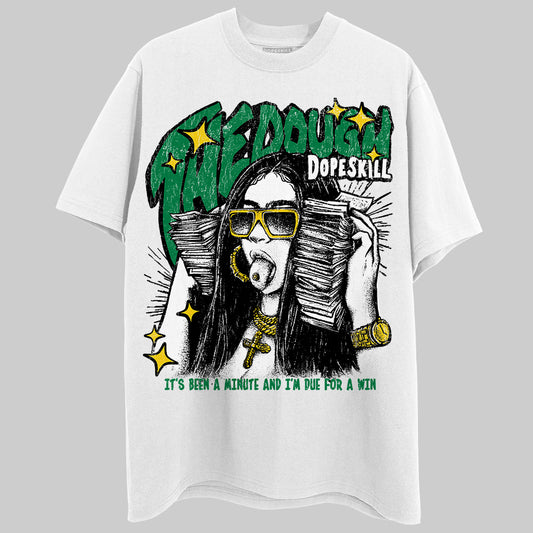 Green Sneakers DopeSkill T-Shirt The Dough Graphic Streetwear - WHite