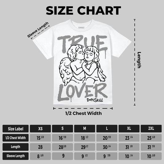 Grey Collection DopeSkill Oversize Print T-Shirt True Lover Graphic