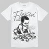Jordan 9 Cool Grey DopeSkill T-Shirt Flexin' Graphic Streetwear - White