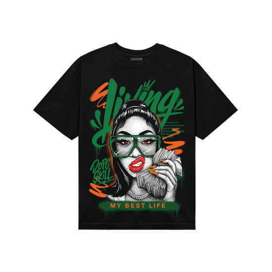 Green Sneakers DopeSkill T-Shirt Living My Best Life Graphic Streetwear - Black