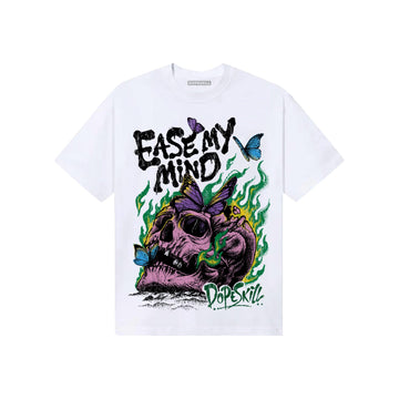 Green Sneakers DopeSkill T-Shirt Ease My Mind Graphic Streetwear - White