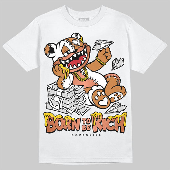 Jordan 14 Golf "US Open" DopeSkill T-Shirt Born To Be Rich Graphic Streetwear - White