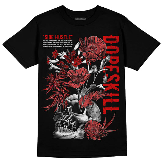 Jordan 1 Low OG “Black Toe” DopeSkill T-Shirt Side Hustle Graphic Streetwear - black