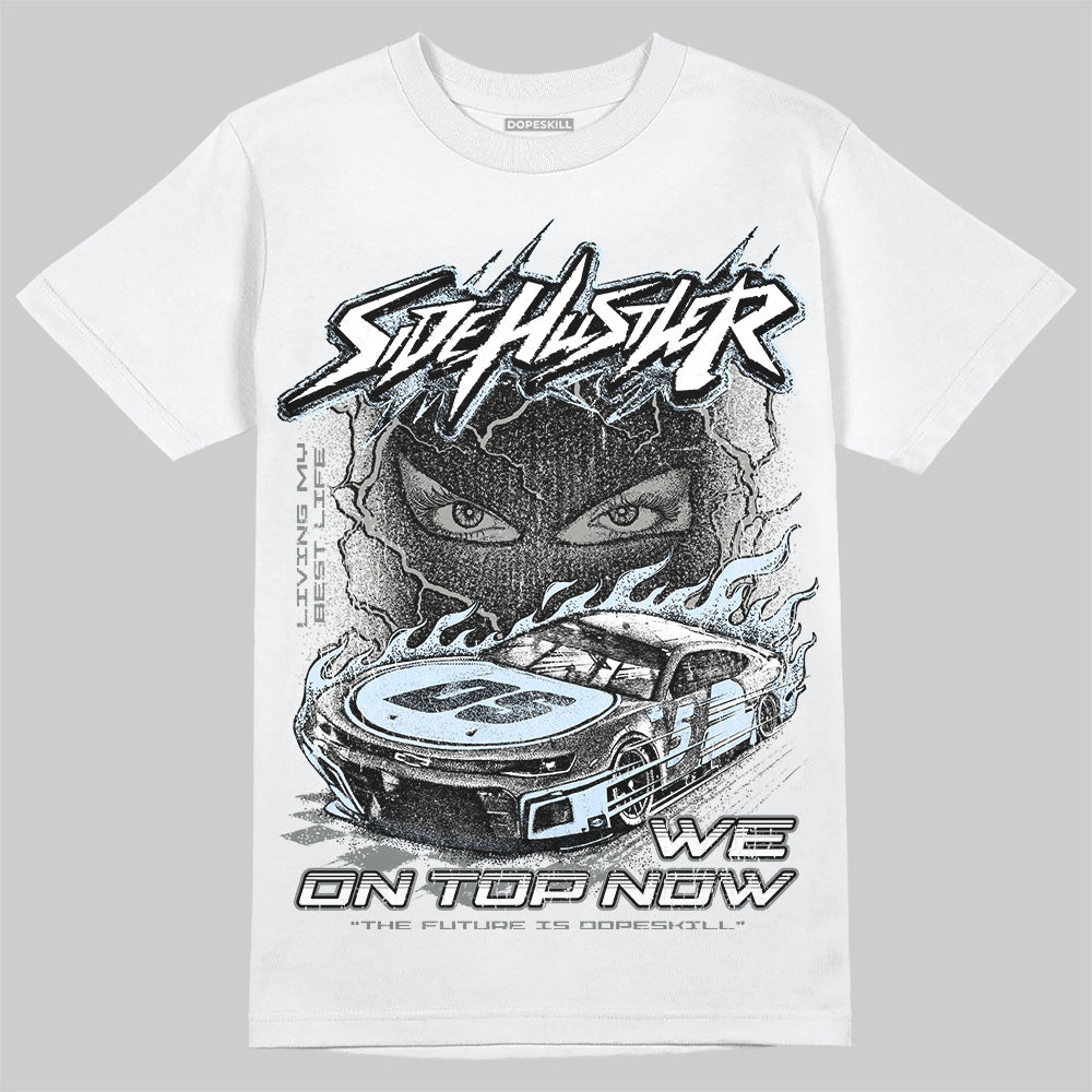 Jordan 9 Cool Grey DopeSkill T-Shirt New Side Hustler Graphic Streetwear - White