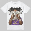 Jordan 13 Court Purple DopeSkill T-Shirt Rich Youth Graphic Streetwear - White