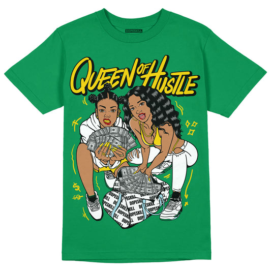 Jordan 5 “Lucky Green” DopeSkill Green T-shirt Queen Of Hustle Graphic Streetwear 