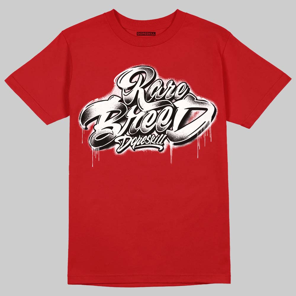 Jordan 5 Retro Fire Red Black Tongue (2025) DopeSkill T-Shirt Rare Breed Type Graphic Streetwear - Red