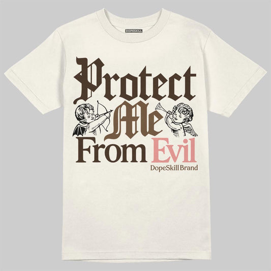 Jordan 1 High OG “Baroque Brown” DopeSkill T-Shirt Protect Me From Evil Graphic Streetwear - Sand