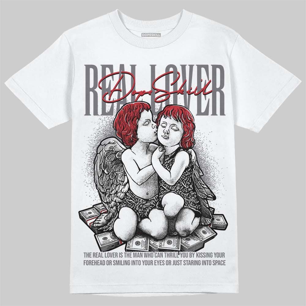 Jordan 3 “Cement Grey” DopeSkill T-Shirt Real Lover Graphic Streetwear - White